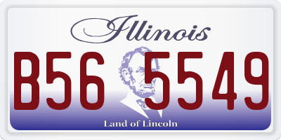 IL license plate B565549