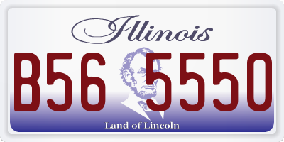 IL license plate B565550