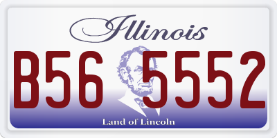 IL license plate B565552
