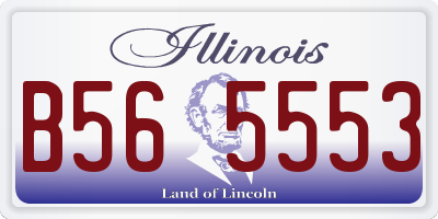 IL license plate B565553