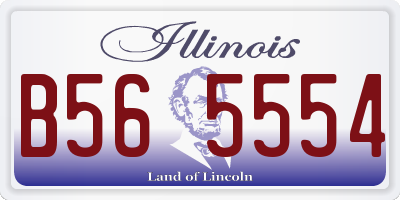 IL license plate B565554