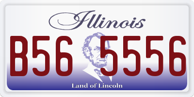 IL license plate B565556