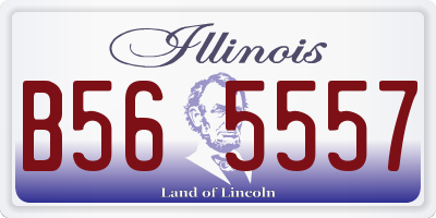 IL license plate B565557