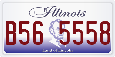 IL license plate B565558