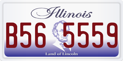 IL license plate B565559