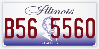 IL license plate B565560