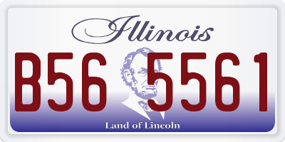 IL license plate B565561