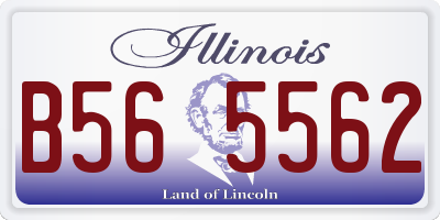 IL license plate B565562