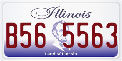 IL license plate B565563