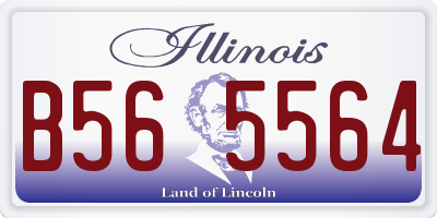 IL license plate B565564