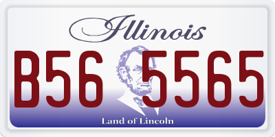 IL license plate B565565