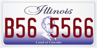 IL license plate B565566