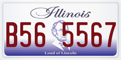 IL license plate B565567