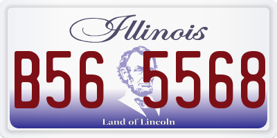 IL license plate B565568