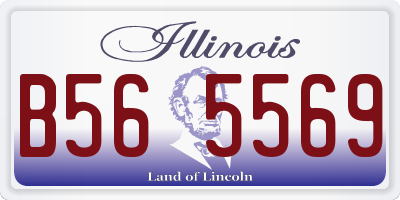 IL license plate B565569
