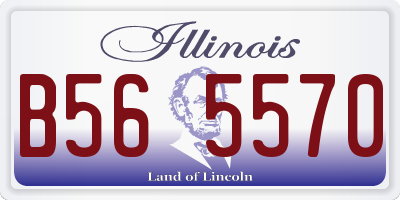 IL license plate B565570