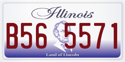 IL license plate B565571