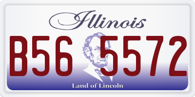 IL license plate B565572