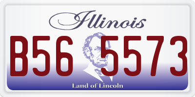 IL license plate B565573
