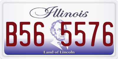 IL license plate B565576