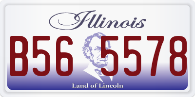 IL license plate B565578