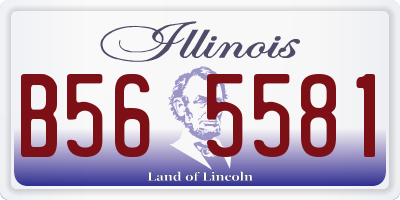 IL license plate B565581