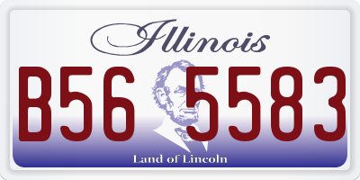 IL license plate B565583
