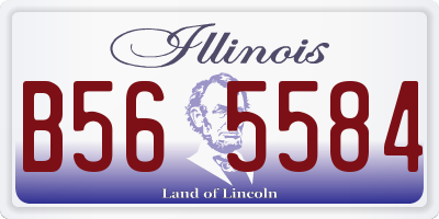 IL license plate B565584