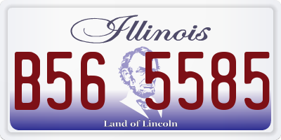 IL license plate B565585