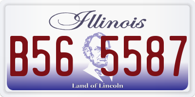 IL license plate B565587
