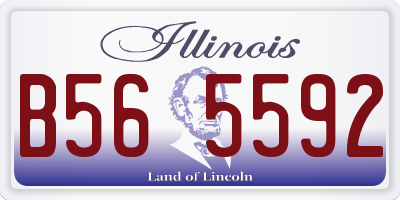 IL license plate B565592