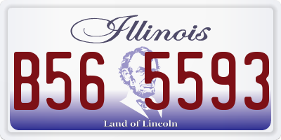 IL license plate B565593