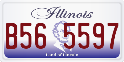 IL license plate B565597