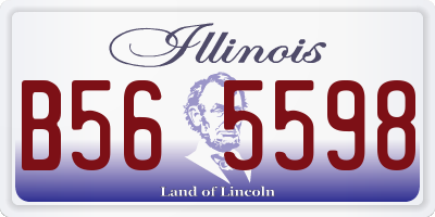 IL license plate B565598