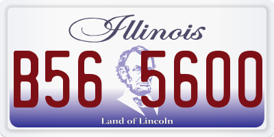 IL license plate B565600