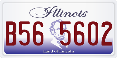 IL license plate B565602