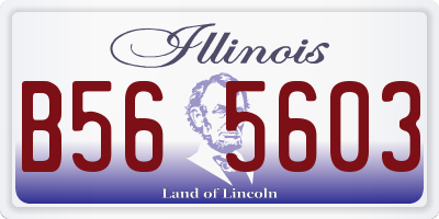 IL license plate B565603