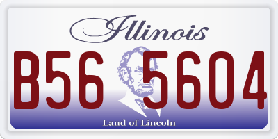 IL license plate B565604