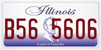 IL license plate B565606