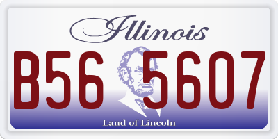 IL license plate B565607