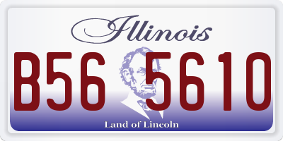 IL license plate B565610