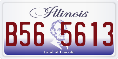 IL license plate B565613