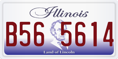 IL license plate B565614