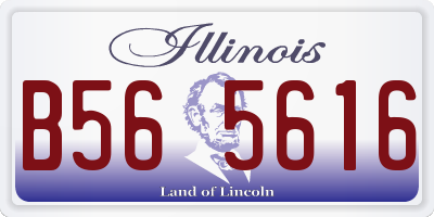 IL license plate B565616