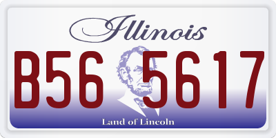 IL license plate B565617