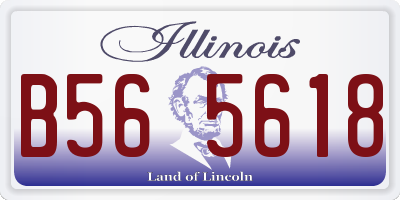 IL license plate B565618
