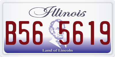 IL license plate B565619