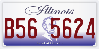 IL license plate B565624