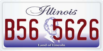 IL license plate B565626