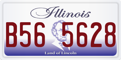 IL license plate B565628